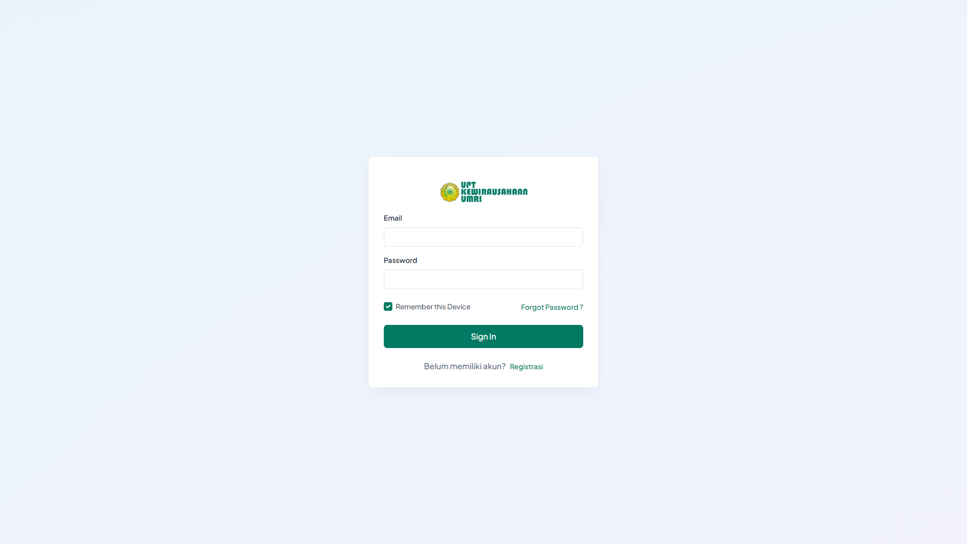 Halaman login